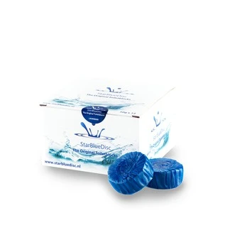 Starbluedisc Toiletblokje Voor Rimless WC Verpakking Halfjaar Blauw 3 Starbluedisc Toiletblokje Voor Rimless WC Verpakking Halfjaar Blauw
