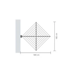 Brabantia Wanddroger Wallfix 24 Meter -Meubel Pracht 123 3722