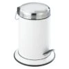 Wenko Pedaalemmer Retoro RVS/Wit 3 Liter