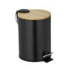 Wenko Afvalemmer Tortona Mat Zwart