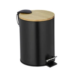Wenko Afvalemmer Tortona Mat Zwart