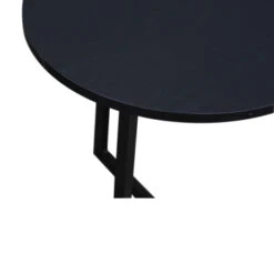 GAMMA Bijzettafel Albert Metaal/mdf Zwart Set Van 2 -Meubel Pracht 123 394