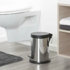 Sealskin Pedaalemmer Metropolitan Zwart 3 Liter -Meubel Pracht 123 3943