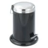 Wenko Pedaalemmer Retoro RVS/Zwart 3 Liter 1 Wenko Pedaalemmer Retoro RVS/Zwart 3 Liter -Meubel Pracht 123 3954