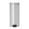 Brabantia Pedaalemmer NewIcon 30 Liter Metallic Grey -Meubel Pracht 123 3955