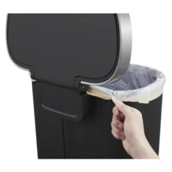 EKO Hana Semi-Round Pedaalemmer 55L Met Ingebouwde Wielen -Meubel Pracht 123 3978