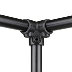 Novidade Steigerbuis Buiskoppeling Hoekstuk 3-weg Zwart Ø 42mm