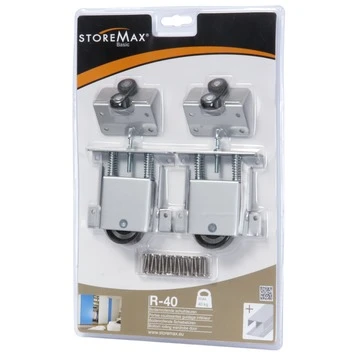 StoreMax Wielset T.b.v. R40 Metaal Wit 2 Stuks 3 StoreMax Wielset T.b.v. R40 Metaal Wit 2 Stuks