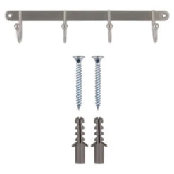 Kapstok Mathijs 4 Haaks Rvs 310mm 13 Kapstok Mathijs 4 Haaks Rvs 310mm -Meubel Pracht 123 438