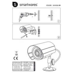 Smartwares Dummy Camera CS22D Binnen/Buiten Aluminium 25 Smartwares Dummy Camera CS22D Binnen/Buiten Aluminium -Meubel Pracht 123 4416