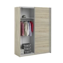 Kledingkast Janneke Licht Eiken 150 Cm -Meubel Pracht 123 448