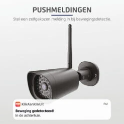KlikAanKlikUit Ipcam-3500 Slimme Buitencamera Zwart -Meubel Pracht 123 4523