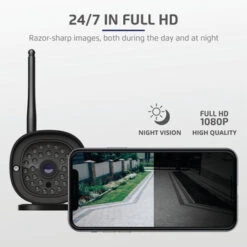 KlikAanKlikUit Ipcam-3500 Slimme Buitencamera Zwart -Meubel Pracht 123 4525