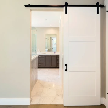 Starx Schuifdeursysteem Industrieel Mat Zwart Complete Set Met Hangrollen 5 Starx Schuifdeursysteem Industrieel Mat Zwart Complete Set Met Hangrollen - Afbeelding 3