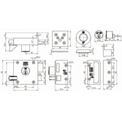 NEMEF Veiligheidsoplegslot SKG 2-sterren Rechts 30 NEMEF Veiligheidsoplegslot SKG 2-sterren Rechts -Meubel Pracht 123 4666