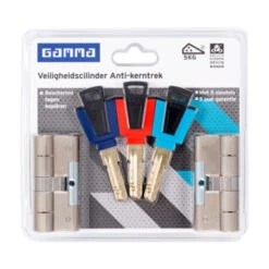 GAMMA Veiligheidscilinder 32/32 Mm SKG 3-sterren Gelijksluitend 2 Stuks -Meubel Pracht 123 4685