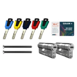 GAMMA Veiligheidscilinder 32/32 Mm SKG 3-sterren Gelijksluitend 2 Stuks -Meubel Pracht 123 4686