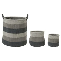 Sealskin Opbergmand Knitted 20x20 Cm Grijs -Meubel Pracht 123 474