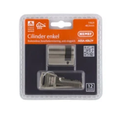 Nemef Halve Veiligheidscilinder 30/10 Mm SKG 2-sterren -Meubel Pracht 123 4770