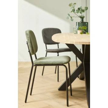 GAMMA Eetkamerstoel Job Rib Warmgrijs 9 GAMMA Eetkamerstoel Job Rib Warmgrijs - Afbeelding 7