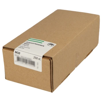 Zeskantmoer M10 Verzinkt 250 Stuks 4 Zeskantmoer M10 Verzinkt 250 Stuks - Afbeelding 2