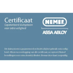 Nemef Veiligheidscilinder NF3+ 30/30 Mm SKG 3-sterren Gelijksluitend 3 Stuks -Meubel Pracht 123 4923