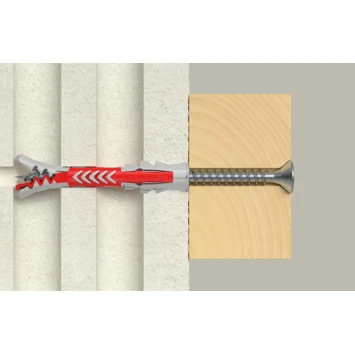 Fischer Universeelplug DuoPower 8x65mm Met Schroef 25 Stuks 6 Fischer Universeelplug DuoPower 8x65mm Met Schroef 25 Stuks - Afbeelding 4