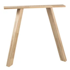 WOOOD Tablo Tafelonderstel 3-standenpoot Vierkant Eiken Set 2 Stuks