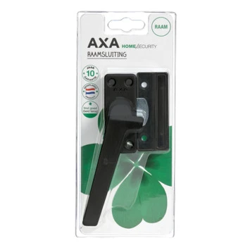 AXA Raamsluiting Met Nok Links Zwart 4 AXA Raamsluiting Met Nok Links Zwart - Afbeelding 2