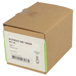 Slotbout Verzinkt M6x30 Mm 200 Stuks 5 Slotbout Verzinkt M6x30 Mm 200 Stuks -Meubel Pracht 123 5059