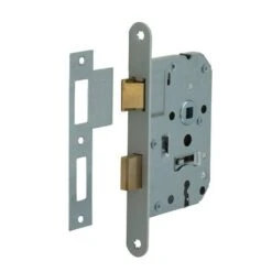 Nemef 1200 Serie Insteekslot Dag-/nachtslot Met RVS Voorplaat Doorn 50mm PC 55mm