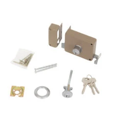 Yale Oplegslot Met Buitencilinder Los Grijs Gelakt 615-50mm -Meubel Pracht 123 5162