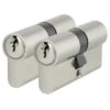 GAMMA Profielcilinder Nikkel 30/30 Mm Gelijksluitend 2 Stuks -Meubel Pracht 123 5238