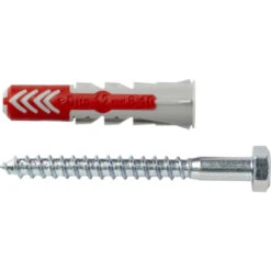 Fischer Universeelplug DuoPower 12x60mm Met Zeskantschroef 10 Stuks