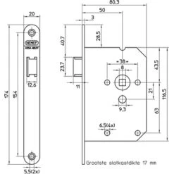 NEMEF 1200 Serie Insteekslot Loopslot Met Rvs Voorplaat Doorn 50mm 7 NEMEF 1200 Serie Insteekslot Loopslot Met Rvs Voorplaat Doorn 50mm -Meubel Pracht 123 5321
