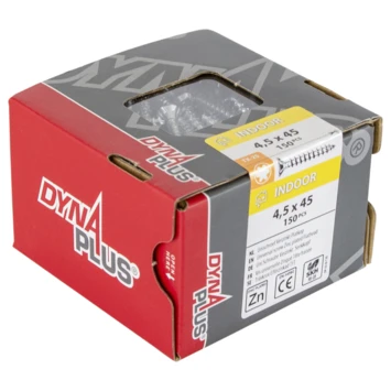 Dynaplus Schroef Universeel Platkop Verzinkt TX-25 4.5x45 150 Stuks 5 Dynaplus Schroef Universeel Platkop Verzinkt TX-25 4.5x45 150 Stuks - Afbeelding 3
