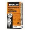 Toggler Hollewandplug TC40 15-19 Mm 40 Stuks -Meubel Pracht 123 5367