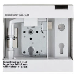 Cilinderslot Met Aluminium Slotplaat Incl. Kruk Doorn 50mm PC 55mm 11 Cilinderslot Met Aluminium Slotplaat Incl. Kruk Doorn 50mm PC 55mm -Meubel Pracht 123 5480