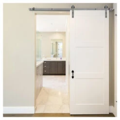 Schuifdeursysteem Industrieel RVS Complete Set Met Hangrollen -Meubel Pracht 123 5489