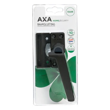 AXA Raamsluiting Met Drukknop Rechts Zwart 4 AXA Raamsluiting Met Drukknop Rechts Zwart - Afbeelding 2
