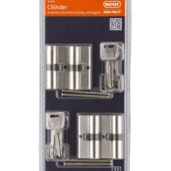 Nemef Veiligheidscilinder NF2 30/30 Mm SKG 2-sterren Gelijksluitend 4 Stuks -Meubel Pracht 123 5520
