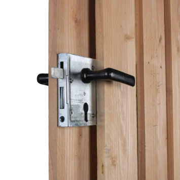 Tuinpoortsluiting Poortslot Voor Cilinderslot Met Beslag Zwart 6 Tuinpoortsluiting Poortslot Voor Cilinderslot Met Beslag Zwart - Afbeelding 4