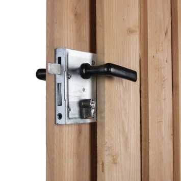 Tuinpoortsluiting Poortslot Voor Cilinderslot Met Beslag Zwart 7 Tuinpoortsluiting Poortslot Voor Cilinderslot Met Beslag Zwart - Afbeelding 5