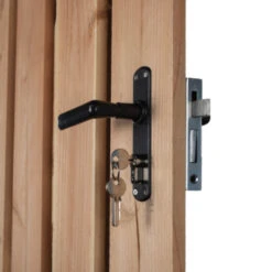 Tuinpoortsluiting Poortslot Voor Cilinderslot Met Beslag Zwart 13 Tuinpoortsluiting Poortslot Voor Cilinderslot Met Beslag Zwart -Meubel Pracht 123 5542