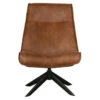 WOOOD Draaifauteuil Skyler Kunstleer Cognac -Meubel Pracht 123 556