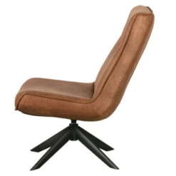 WOOOD Draaifauteuil Skyler Kunstleer Cognac 11 WOOOD Draaifauteuil Skyler Kunstleer Cognac -Meubel Pracht 123 560