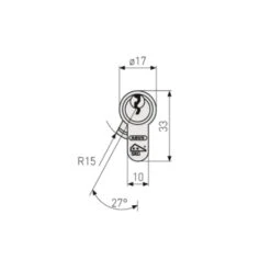 Abus Deurcilinder E60NP 40/50 -Meubel Pracht 123 5657