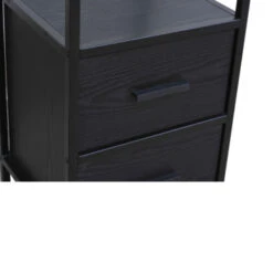 GAMMA Wandrek Richard Met Lade Metaal/mdf Zwart -Meubel Pracht 123 567