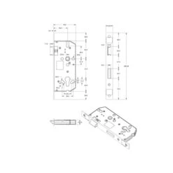 ATZ Insteekslot Cilinderslot Zwaar Belastbaar Doorn 50mm PC 72mm 7 ATZ Insteekslot Cilinderslot Zwaar Belastbaar Doorn 50mm PC 72mm -Meubel Pracht 123 5690