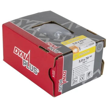 Dynaplus Schroef Universeel Platkop Verzinkt TX-25 5.0x70 75 Stuks 5 Dynaplus Schroef Universeel Platkop Verzinkt TX-25 5.0x70 75 Stuks - Afbeelding 3